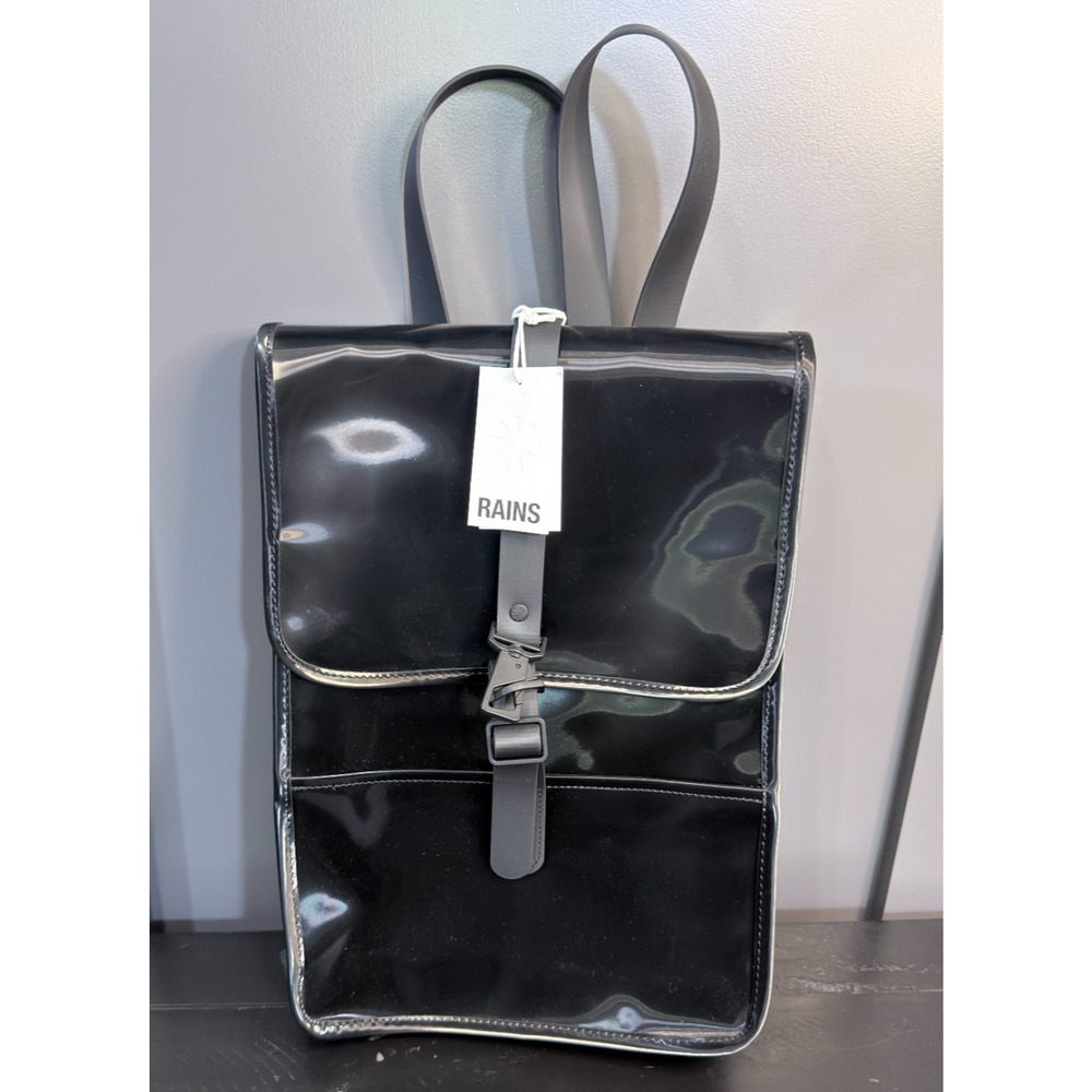 RAINS Black Tote Bag Backpack Convertible NWT